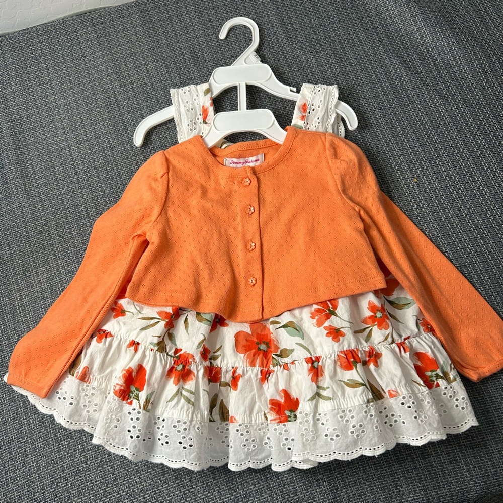 Tommy Bahama Orange Cardigan & dress